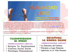 Tablet Screenshot of humanidadlibre.com